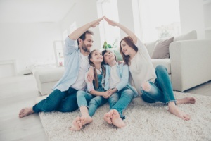 Family That Has Homeowners Insurance Coverage