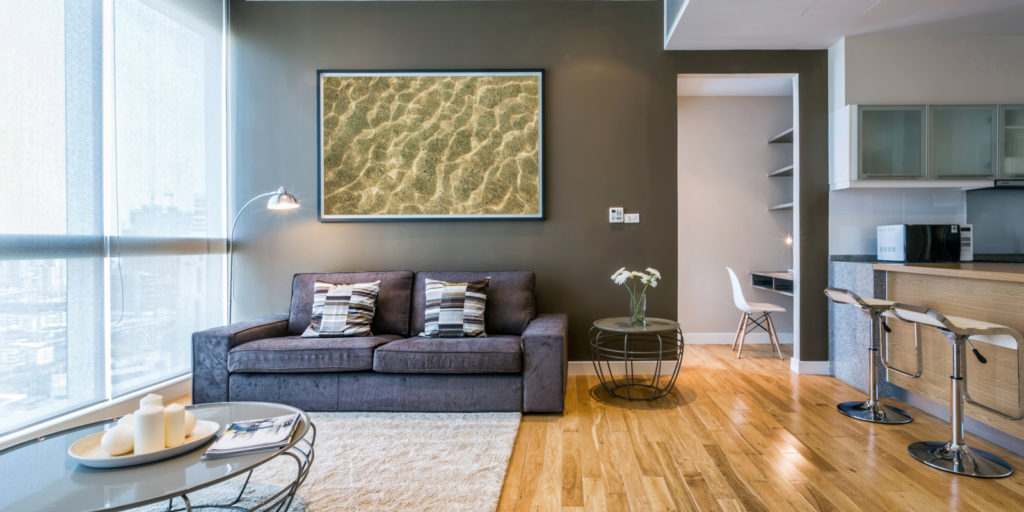 modern apartment covered by renters insurance