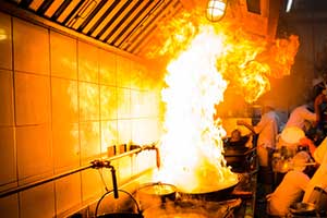 fire damage in kitchen which is protected under special event insurance