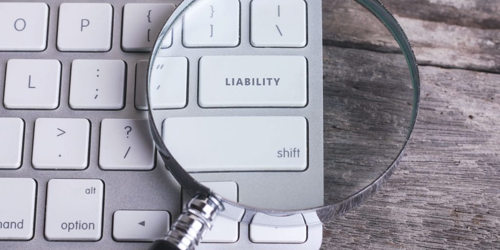 Liability key on keyboard
