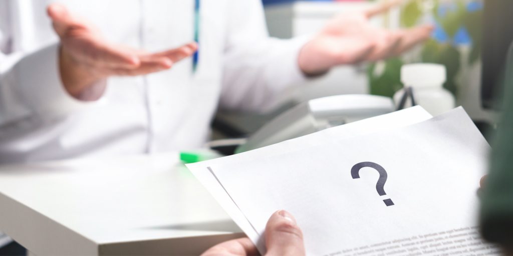 Two men confused over document