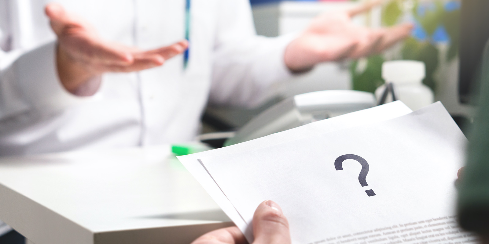 Two men confused over document