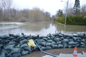 a area that has been flooded and needs commercial flood insurance