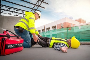 physical injury at work of construction worker needing Construction Insurance