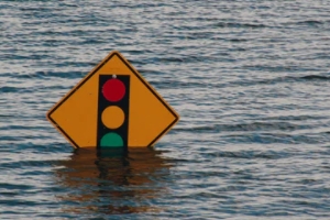flood danger level sign board