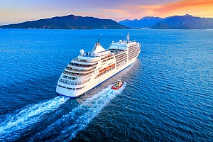 cruise ship setting sail after receiving proper insurance coverage