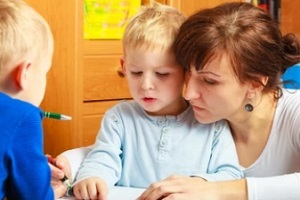 daycare expert with children at home