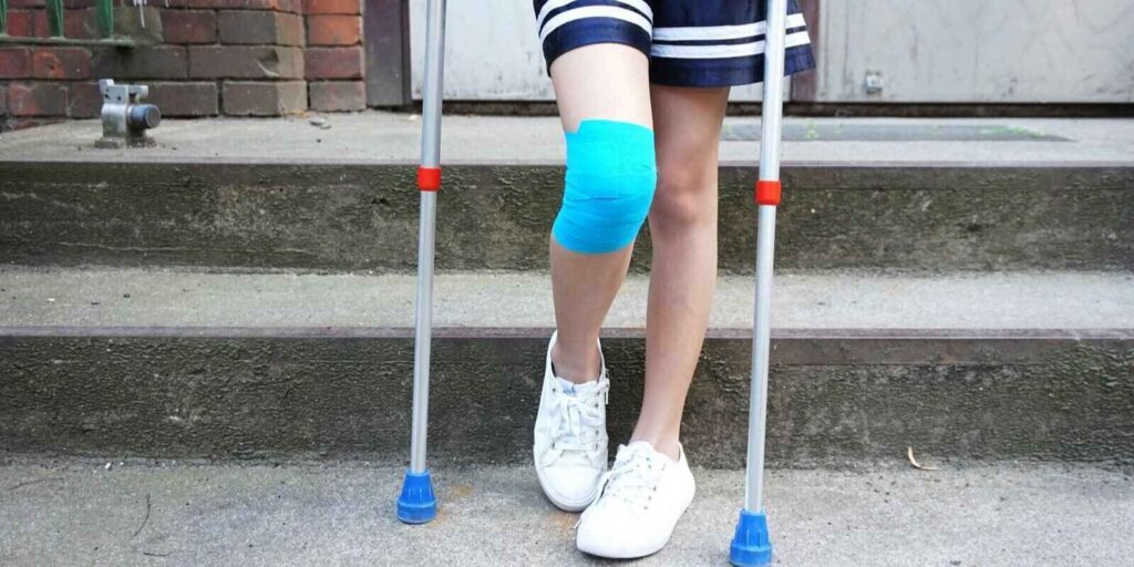 school girl fractured during an event