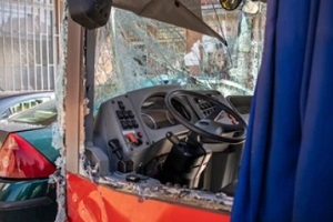 public bus after accident