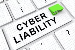 cyber liability key on keyboard