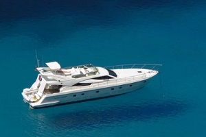 yatch floating in sea