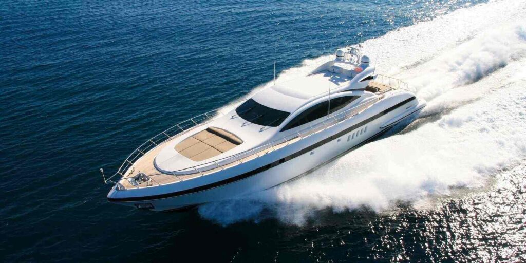 yatch in sea