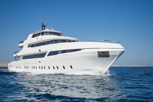 yatch sailing in the water