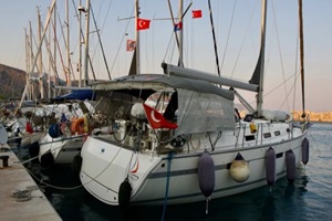 boats anchored in the ports