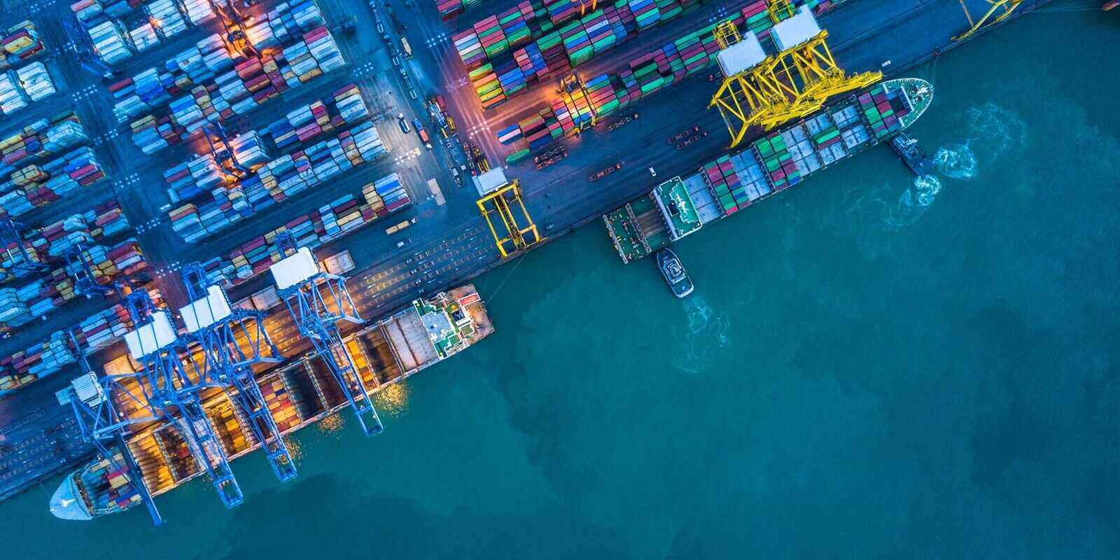 container cargo ship in import export logistic