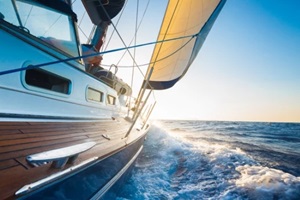 sailing boat in ocean