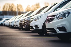 transportation and logistics industry's parking lot showcase