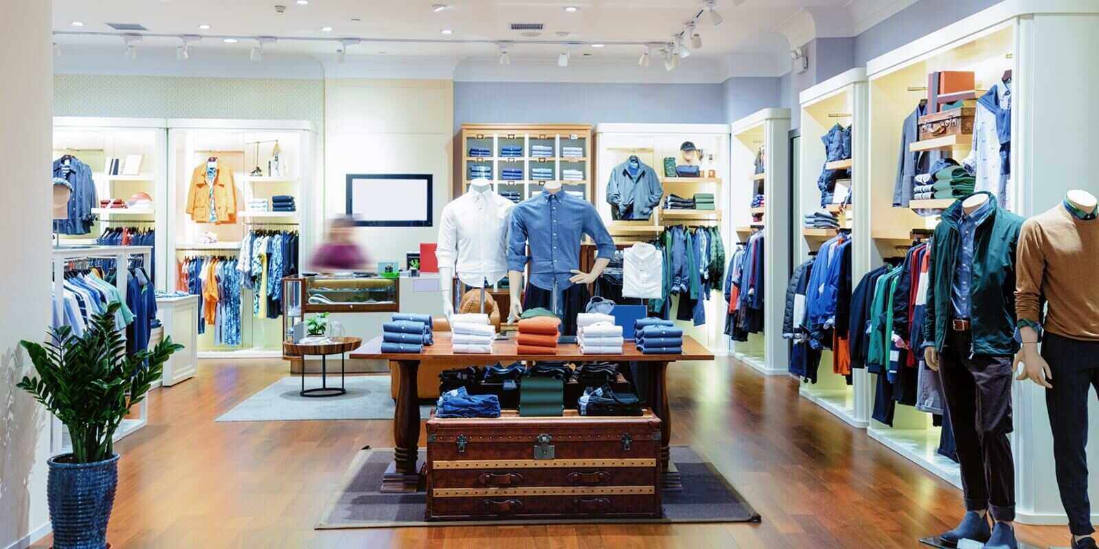 interior of shopping mall