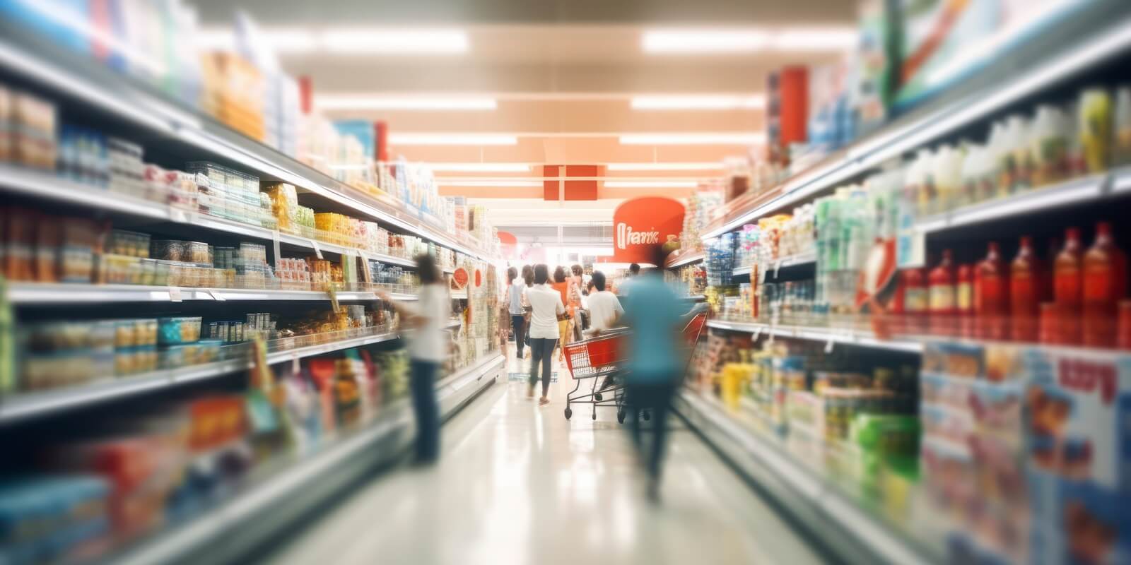 blur supermarket and retail store