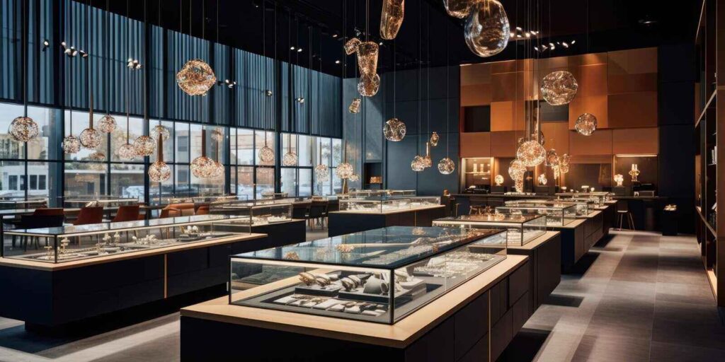 modern Jewelry store with modern style