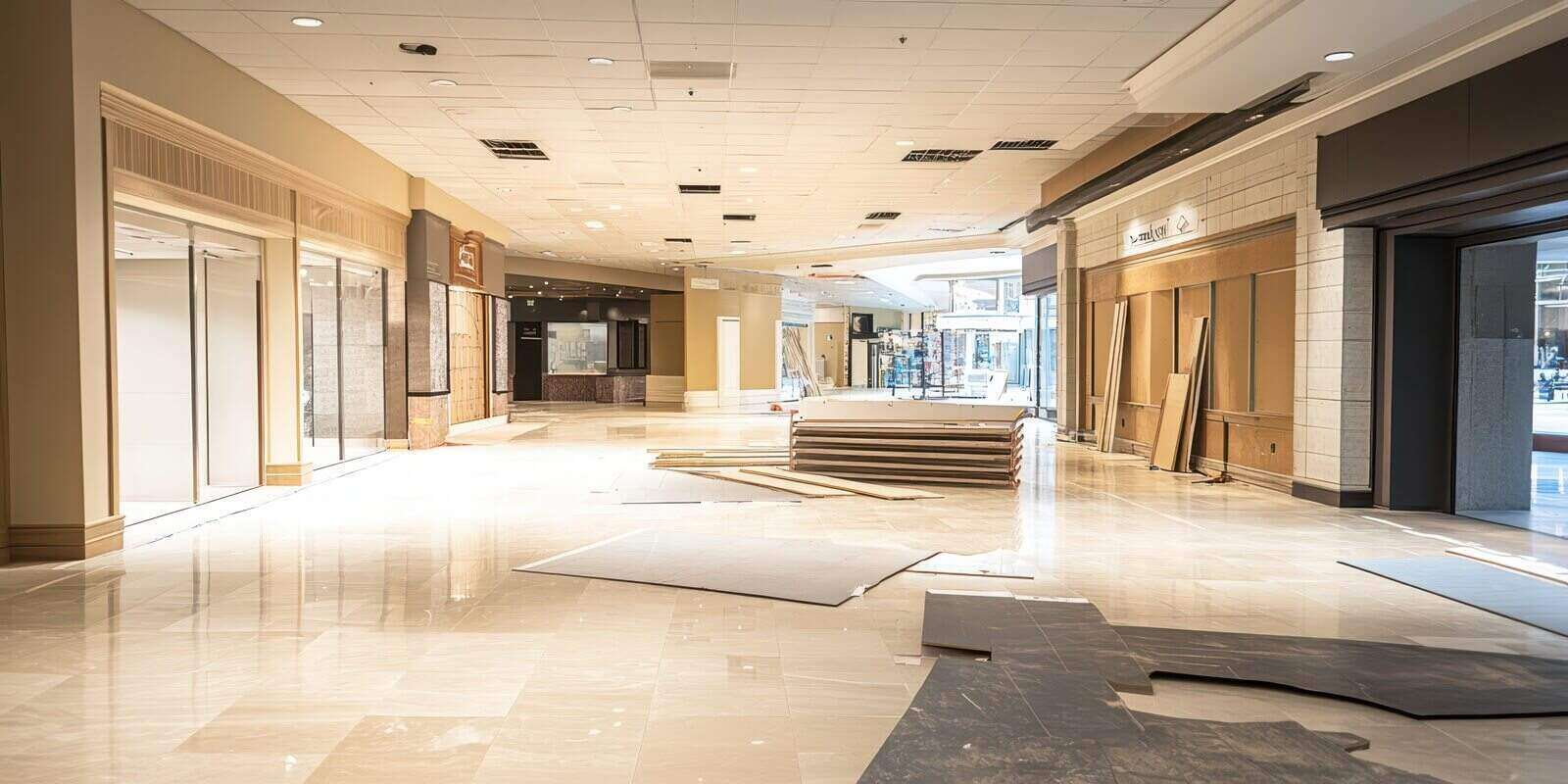 retail space under renovation