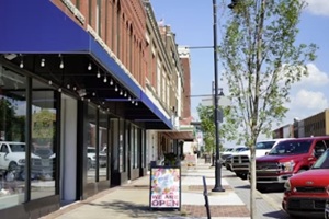 outside of a retail store