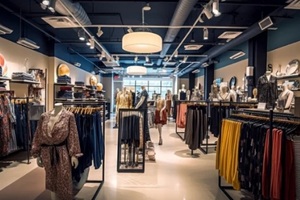 clothes shop in the store