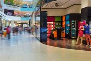 clothes display in the fashion store