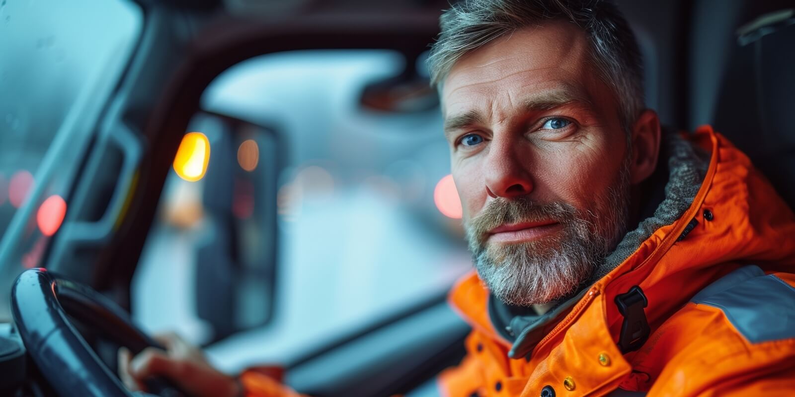 seasoned truck driver confidently steers his lorry, delivering cargo efficiently and ensuring the smooth flow of goods in the logistic industry