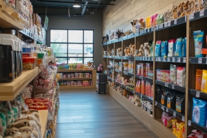 Products Displayed in Pet Shop