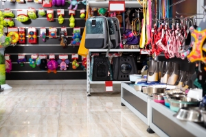 Accessories Displaying in A Pet Store