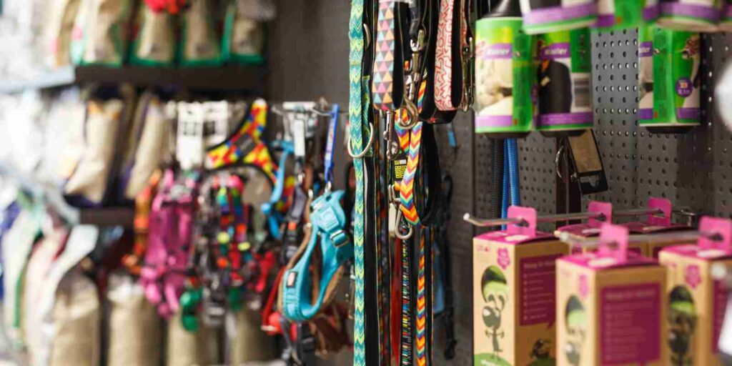 Different Variation of Goods for Animals in Pet Shop