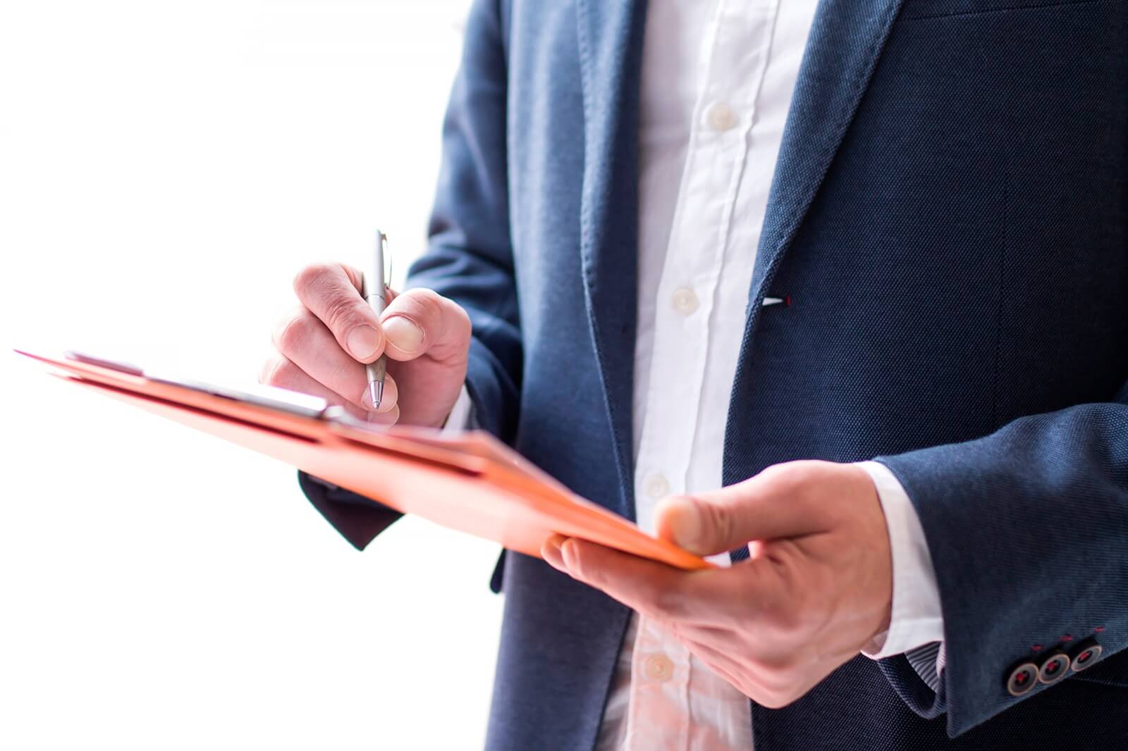 businessman signing documents, mortgage and real estate concept