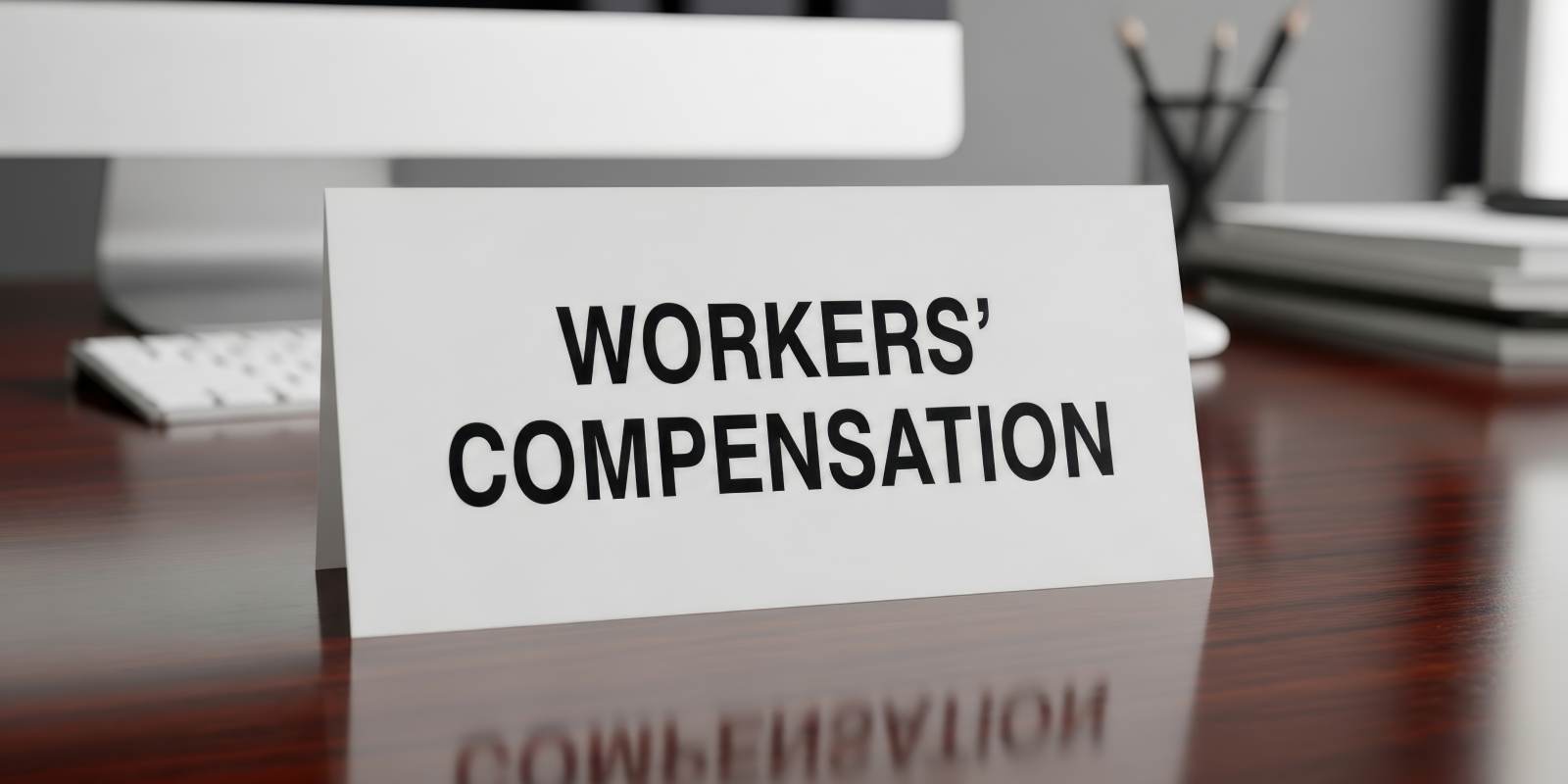 Workers Compensation Insurance Document on A Desk in Office