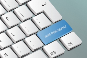 Inland Marine Insurance Written on Keyboard Button