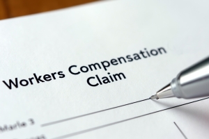 Workers Compensation Claim form with Pen